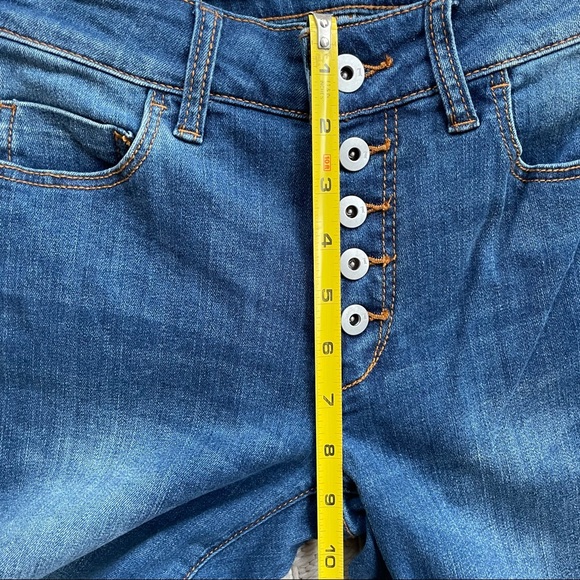 NWT Anthropologie Pilcro and the Letterpress High Rise Flare Crop Jeans Size 25 - Picture 13 of 16